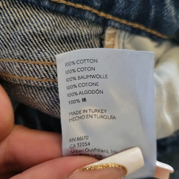 We The Free by Free People Jeans Women's Size 30 High Rise Straight Leg Med Wash - Picture 9 of 10